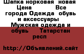 Шапка норковая, новая › Цена ­ 5 000 - Все города Одежда, обувь и аксессуары » Мужская одежда и обувь   . Татарстан респ.